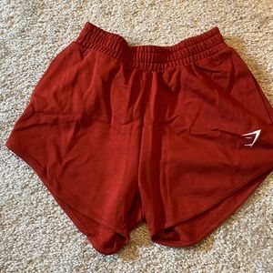 Gymshark Training Sweat Shorts- burgundy